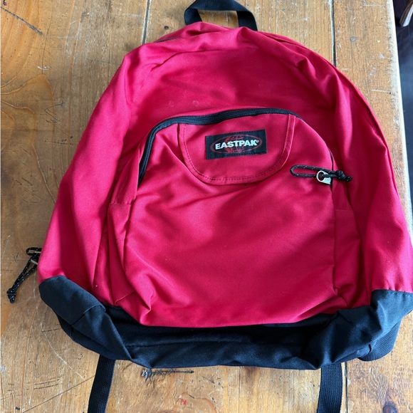Eastpak Vibrant Red Backpack with Black Details - Picture 1 of 8